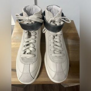 Coach High-Top Sneakers Off White/Silver